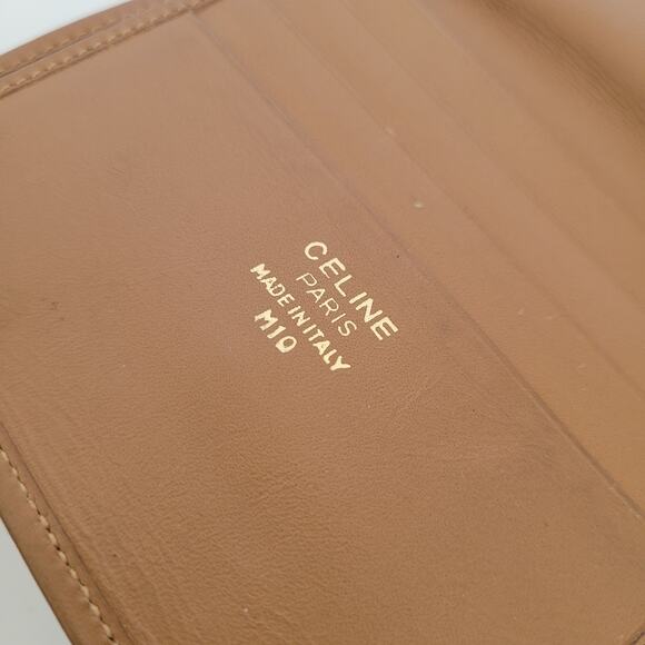 Celine Vintage Bifold Leather Brown Wallet Medium Folding Card Bill Holder - Picture 4 of 12